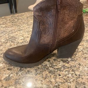 Ready for Nashville! Chocolate Brown booties!